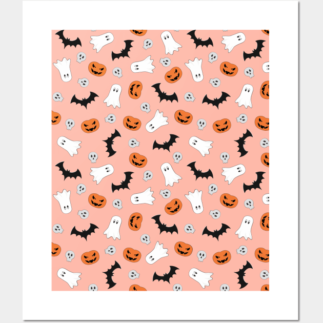 Halloween Pattern Wall Art by HauntedWitch